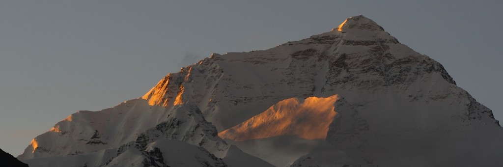 Mt. Everest from the North in the early morning light